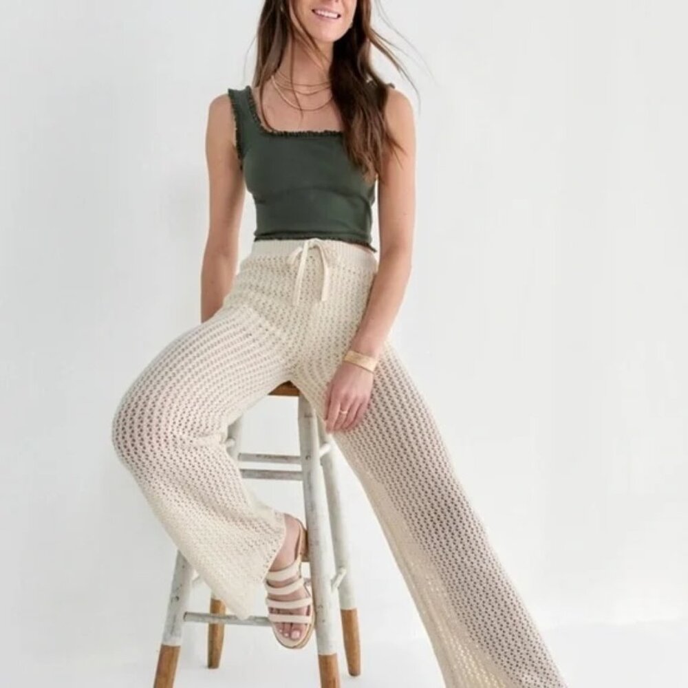 NEW Francesca's Crochet Pants